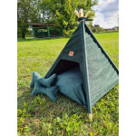 TeePee stan Golden dog 75 x 75 x 90 cm - zelený